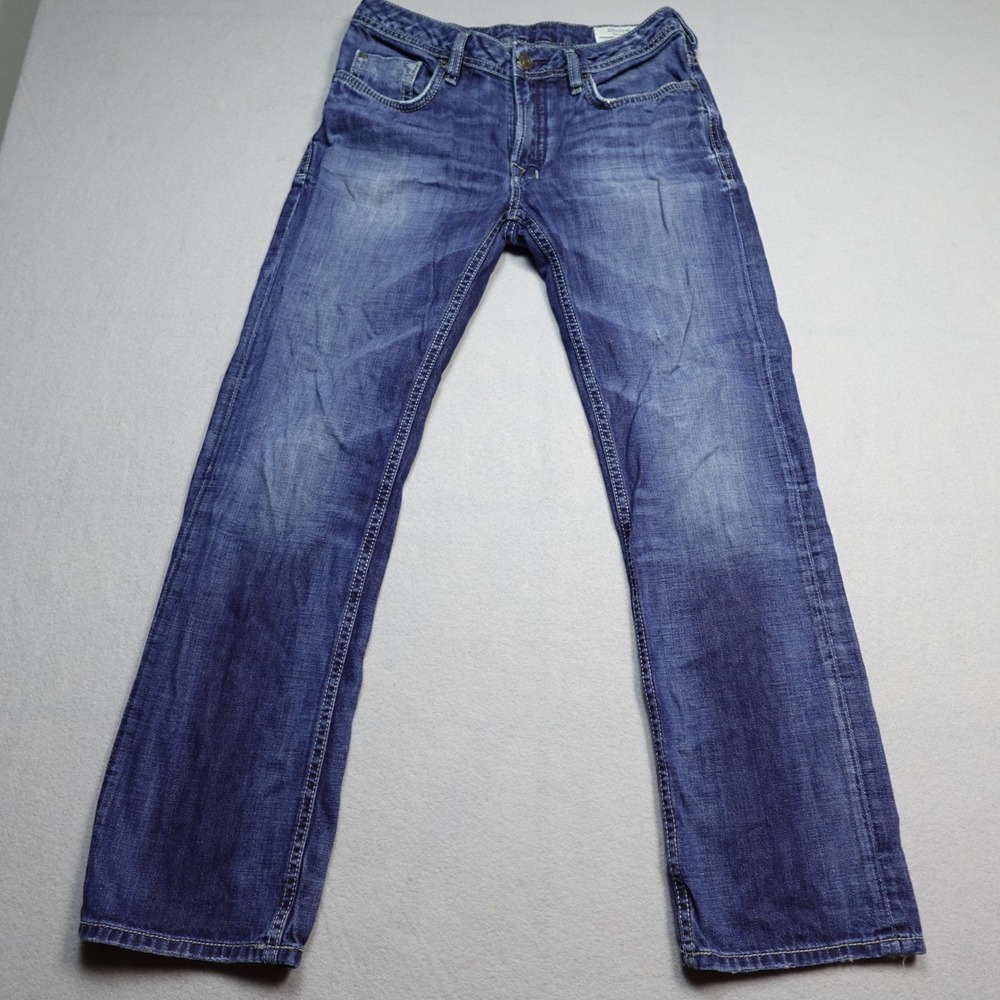 Buffalo David Bitton Driven Basic Straight Jeans Mens 30x30 Blue Medium Wash